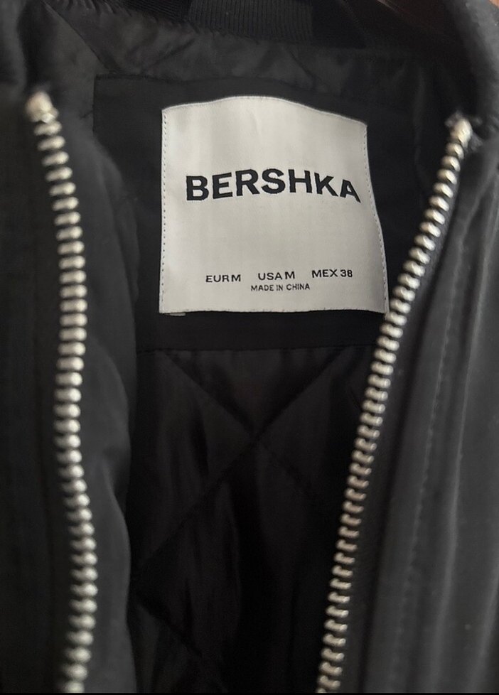 Bershka Fermuarlı Bomber Erkek Ceket - Görsel 4