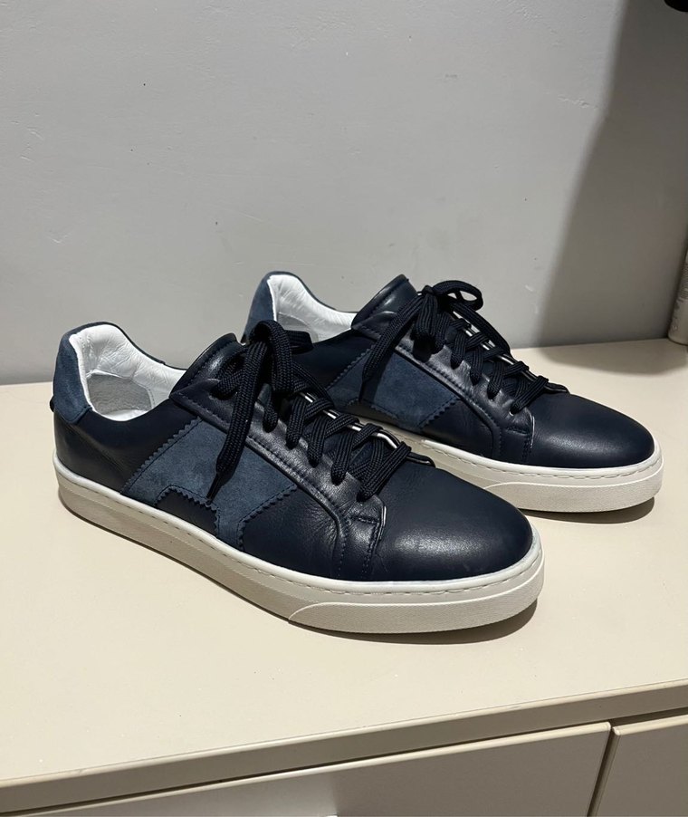 Ziya Hakiki Deri Lacivert Spor Ayakkabı - Görsel 3