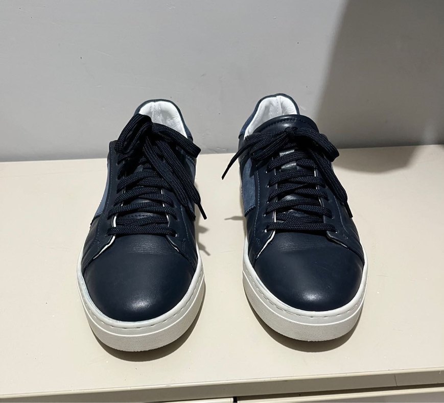 Ziya Hakiki Deri Lacivert Spor Ayakkabı - Görsel 2