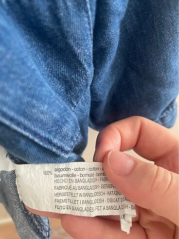 Zara bebek denim gömlek - Görsel 3