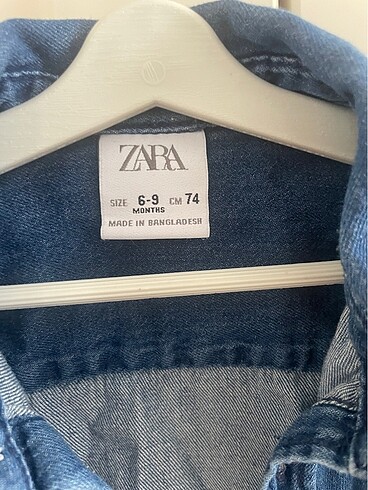 Zara bebek denim gömlek - Görsel 2