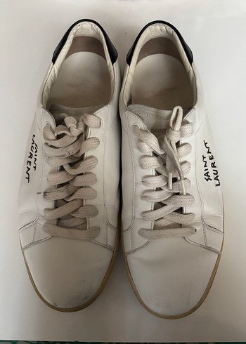 Yves Saint Laurent Saint Laurent Beyaz Deri Sneaker
