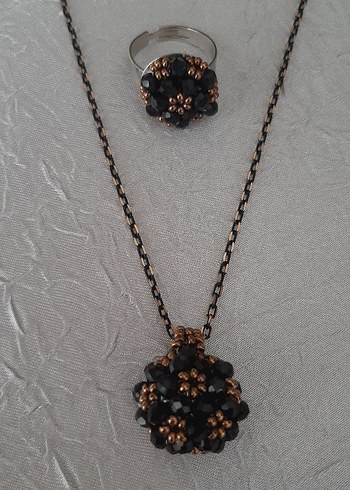 kolye bileklik ve yüzük seti - Görsel 3