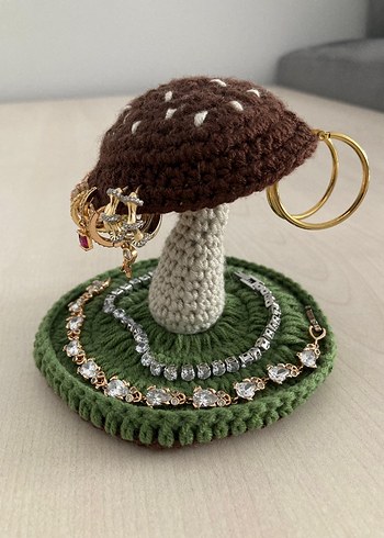 El Örgüsü Mantar Takı Tutucu - Görsel 4