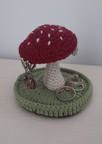 El Örgüsü Mantar Takı Tutucu - Görsel 2