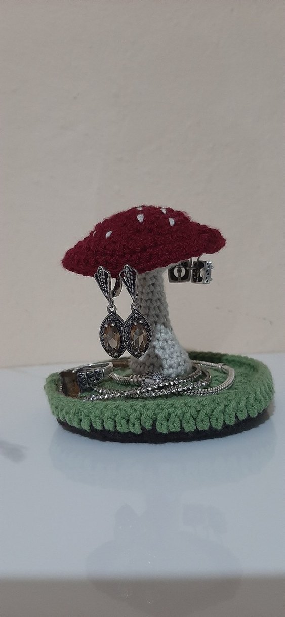 El Örgüsü Mantar Takı Tutucu - Görsel 3