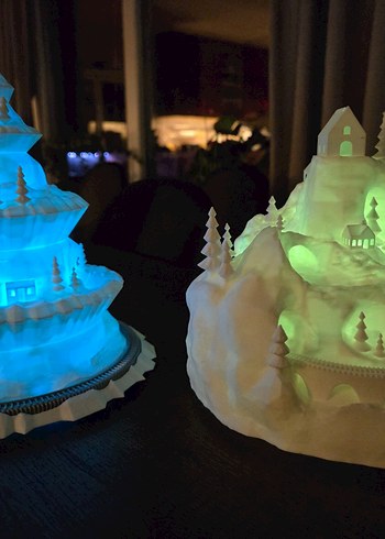 Beyaz Işıklı Dekoratif Mumluk - Görsel 3