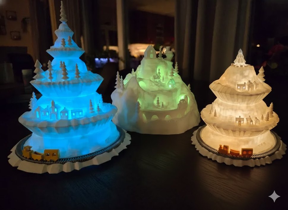 Beyaz Işıklı Dekoratif Mumluk - Görsel 2