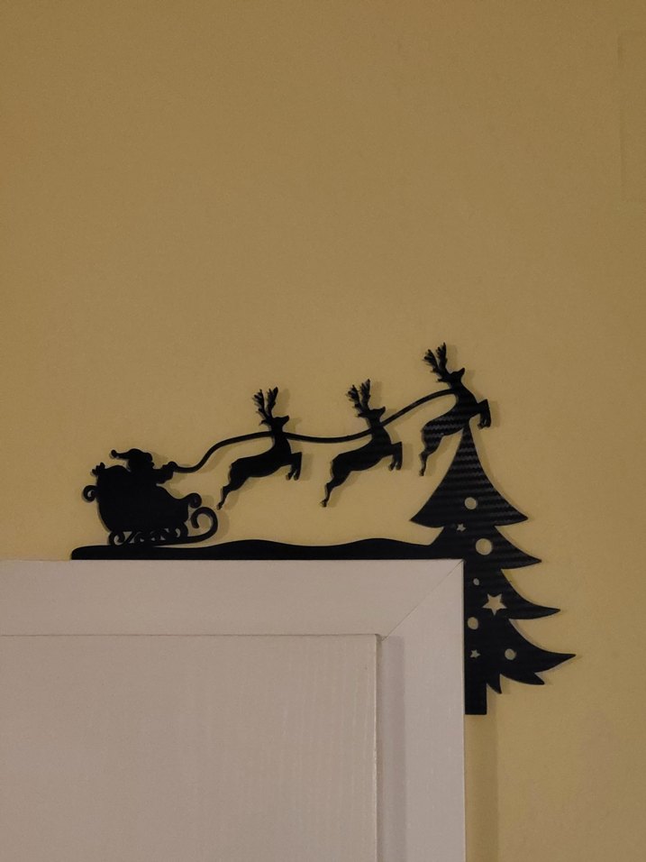 Kırmızı ve Yeşil Yılbaşı Kapı Süsü - Görsel 4