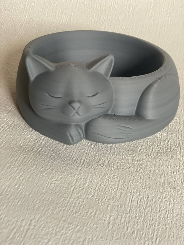 Beyaz Kedi Tasarımlı Seramik Mama Kabı - Görsel 3