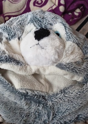 Gri Peluş Ayı  şapka - Görsel 3