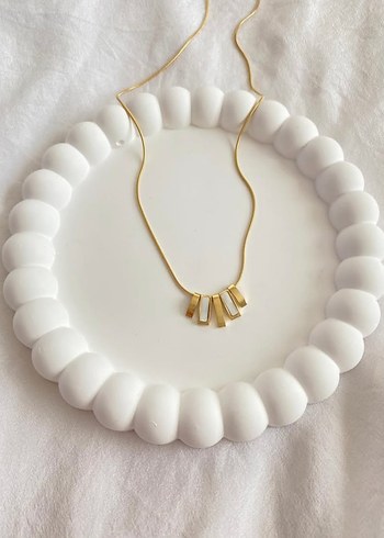 Accessorize Çelik Şerit Sedefli Kolye