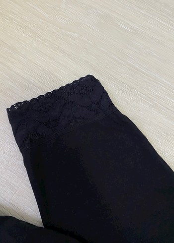 Dantel Detaylı Siyah içlik - Görsel 4