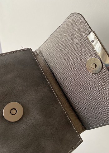 Gri Deri Kadın Cüzdanı Polo Marka - Görsel 5