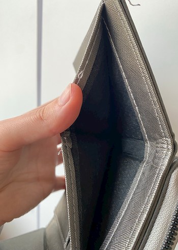 Gri Deri Kadın Cüzdanı Polo Marka - Görsel 3