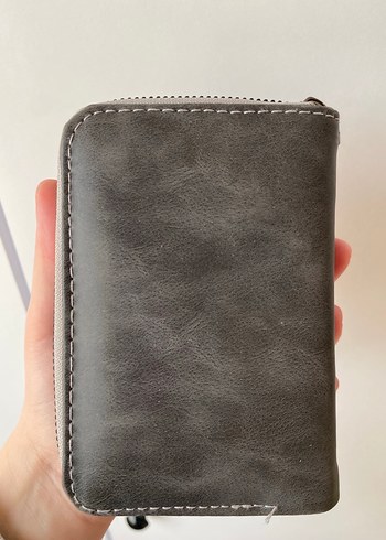 Gri Deri Kadın Cüzdanı Polo Marka - Görsel 7