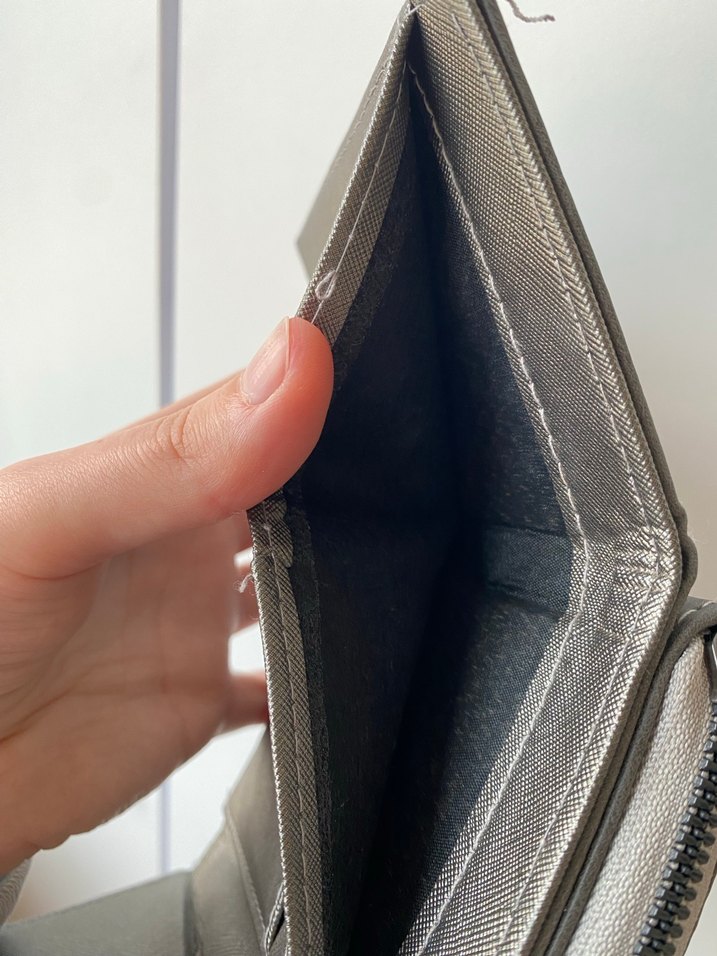 Gri Deri Kadın Cüzdanı Polo Marka - Görsel 3