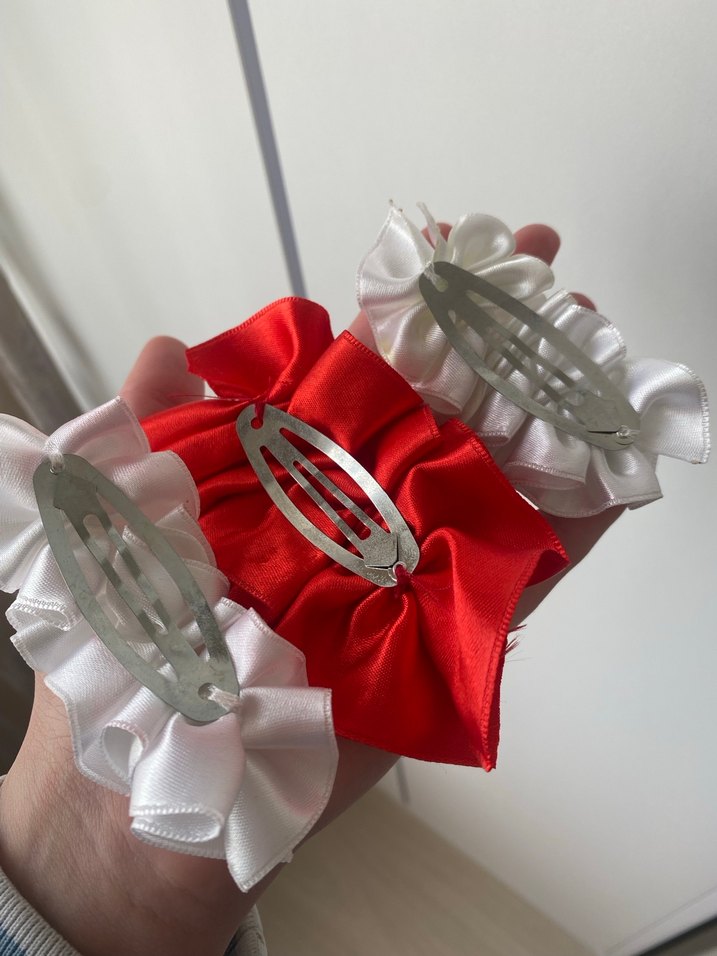 İnce Saten Kadın Saç Tokası Seti - Görsel 2