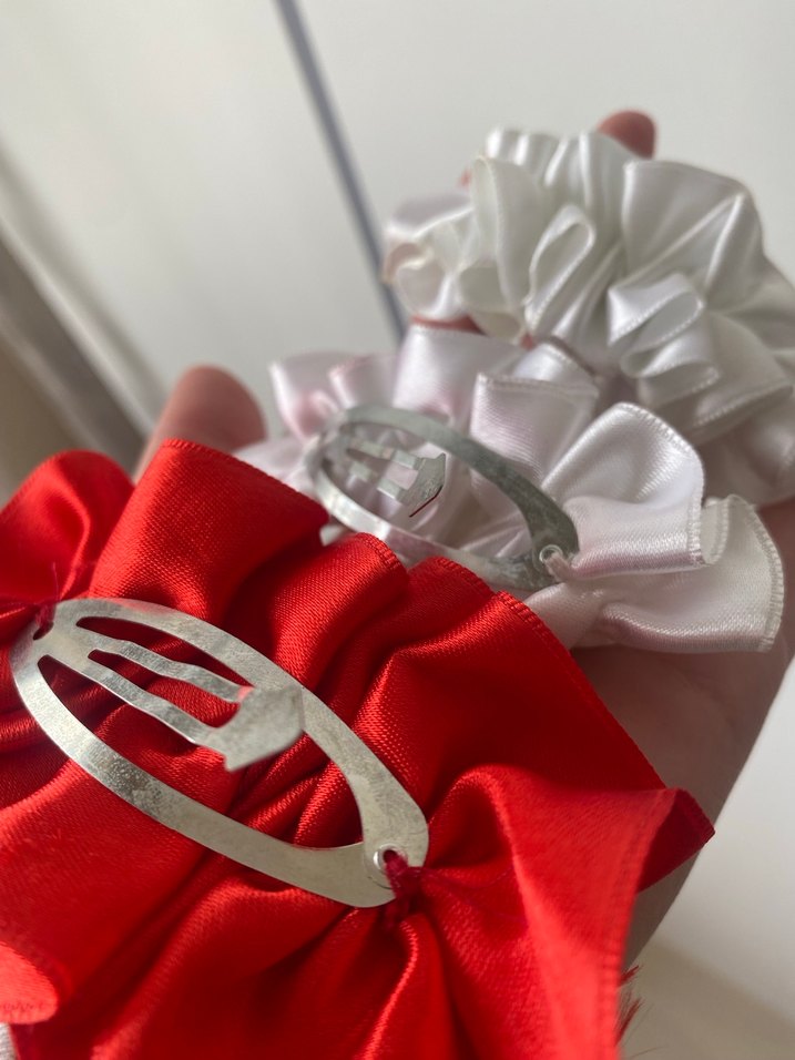 İnce Saten Kadın Saç Tokası Seti - Görsel 3