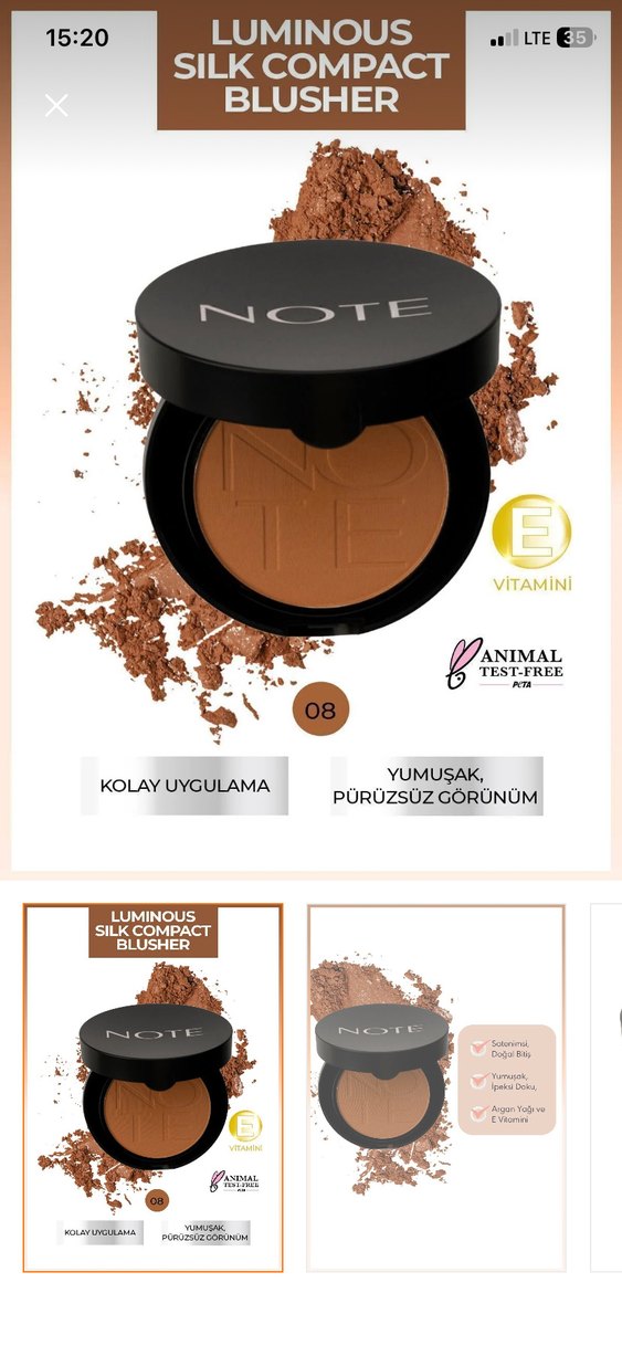 Toz Allık-08 Bronze Show Kompakt Aynalı - Görsel 4