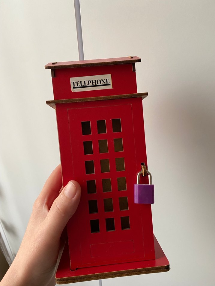 Kırmızı Telefon Kulübesi Kumbara - Görsel 2