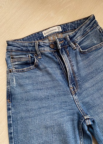 Stradivarius 1465 Mom Fit Dar Kesim Jean - Görsel 3