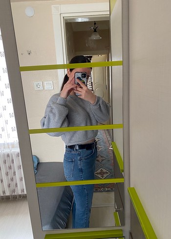 Stradivarius 1465 Mom Fit Dar Kesim Jean - Görsel 6