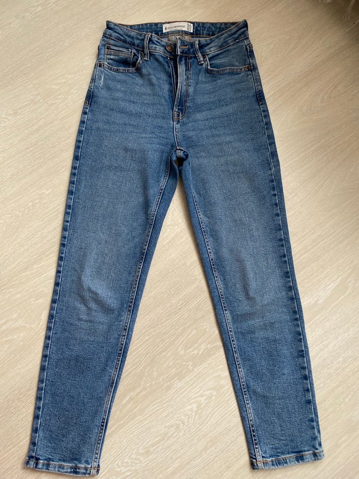 Stradivarius 1465 Mom Fit Dar Kesim Jean - Görsel 2