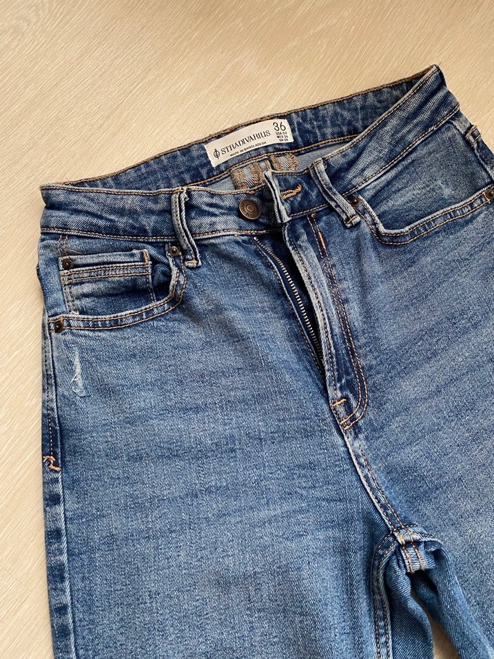 Stradivarius 1465 Mom Fit Dar Kesim Jean - Görsel 3