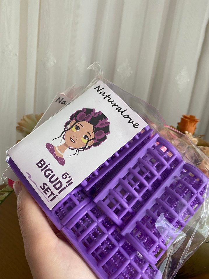 Naturalove 6'lı Pembe Bigudi Seti - Görsel 3