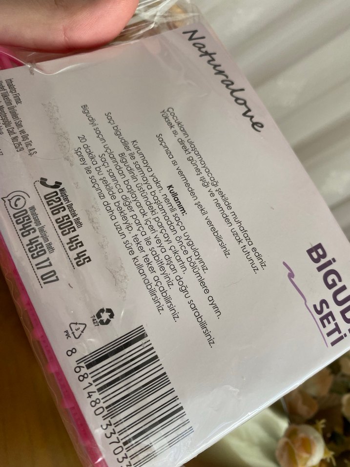 Naturalove 6'lı Pembe Bigudi Seti - Görsel 4