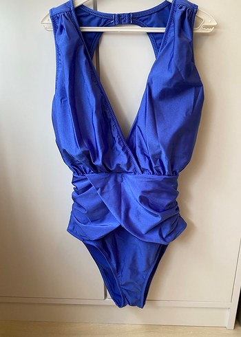 Saks Drapeli Derin V Yaka Mayo - Görsel 3