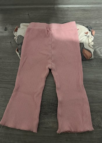 Uzun Kollu Baskılı Triko Bebek Kız Takımı - Görsel 6