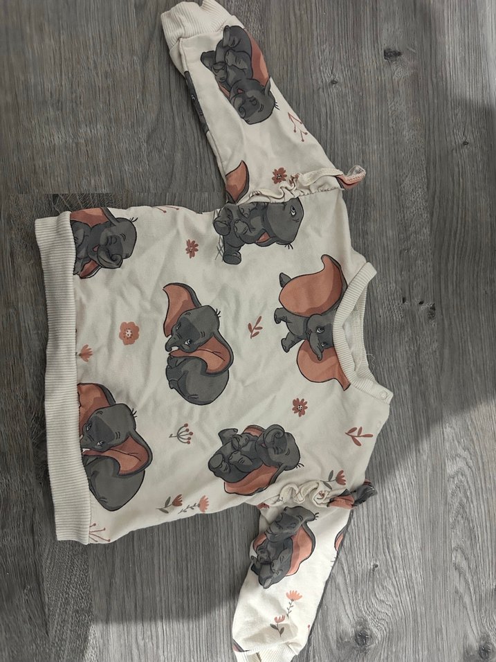 Uzun Kollu Baskılı Triko Bebek Kız Takımı - Görsel 2