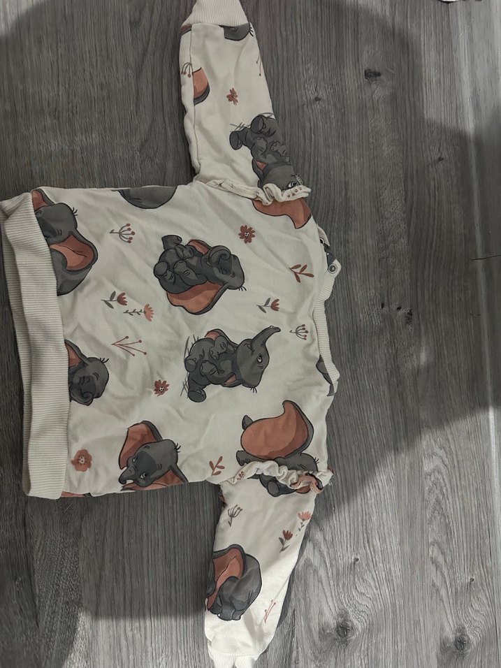 Uzun Kollu Baskılı Triko Bebek Kız Takımı - Görsel 3