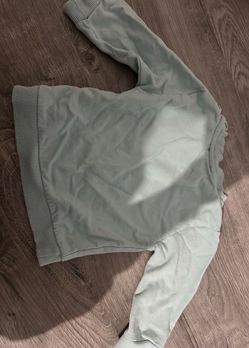 Kız Çocuk Yeşil Baskılı Sweatshirt - Görsel 2