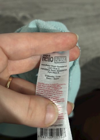 Kız Çocuk Yeşil Baskılı Sweatshirt - Görsel 6