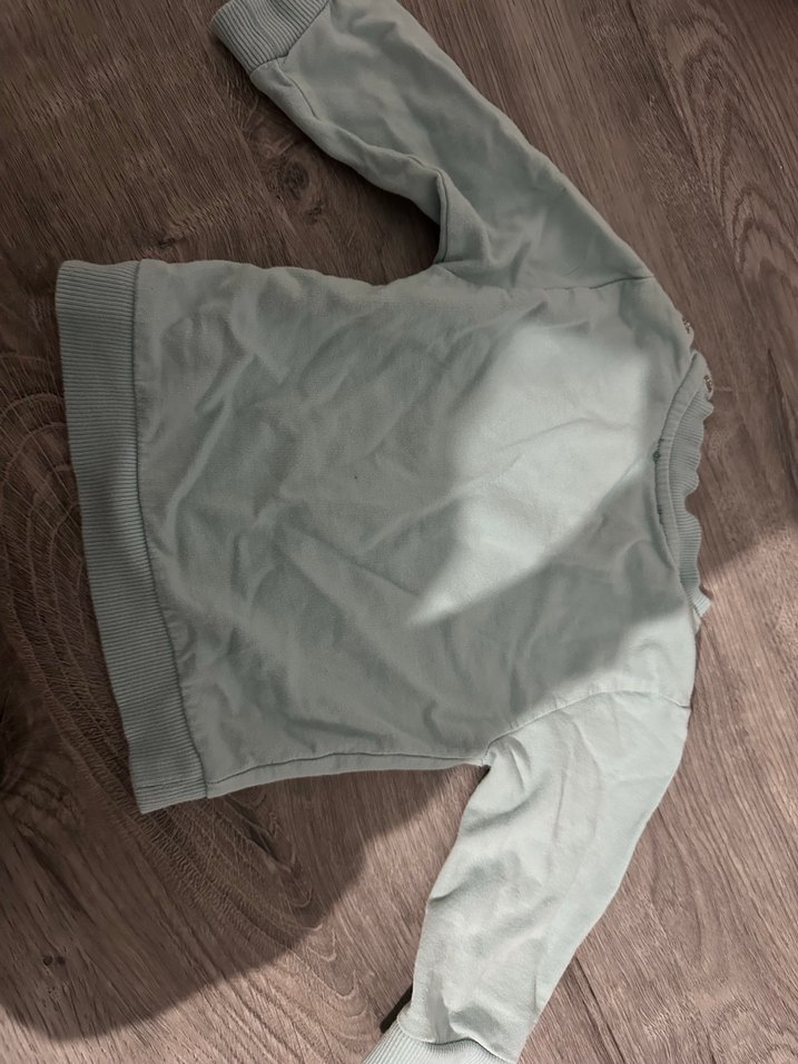 Kız Çocuk Yeşil Baskılı Sweatshirt - Görsel 2