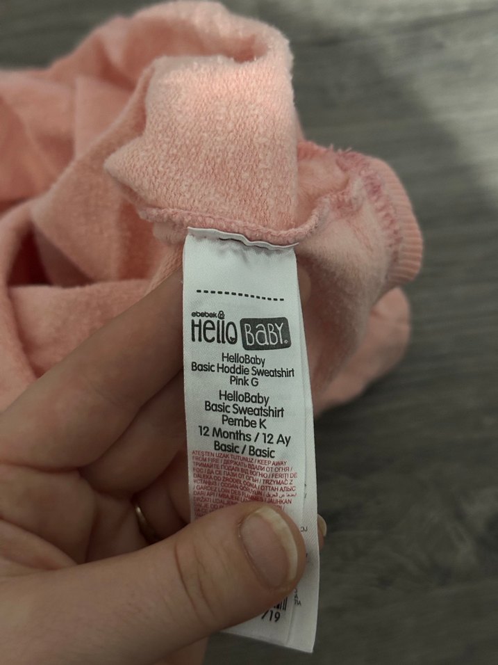 Kız Çocuk Pembe Baskılı Pamuklu Sweatshirt - Görsel 5