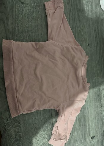 Kız Çocuk Bej Basic Sweatshirt - Görsel 2