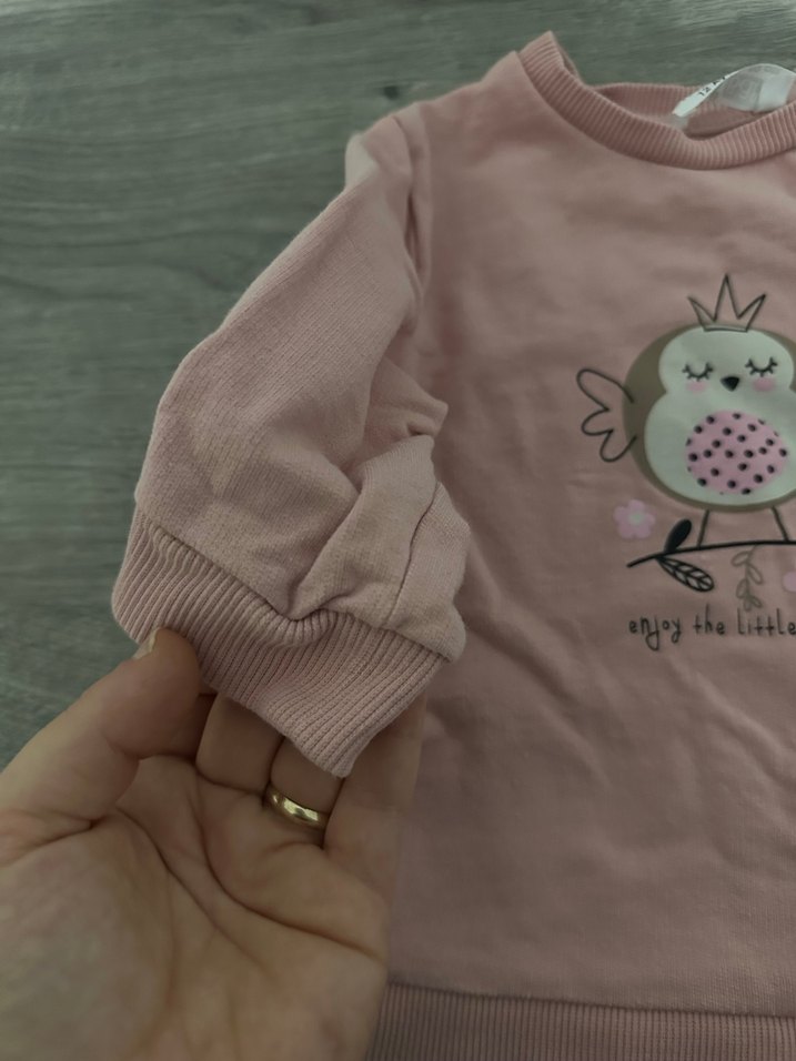 Kız Çocuk Bej Basic Sweatshirt - Görsel 3