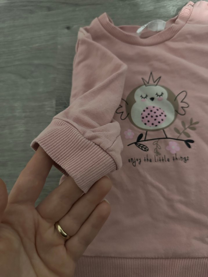 Kız Çocuk Bej Basic Sweatshirt - Görsel 4