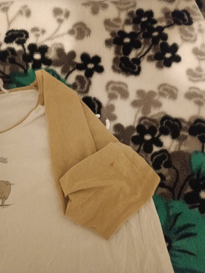 Beyaz Baskılı Hamile Tişörtü - Görsel 2