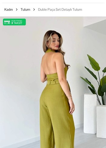 Diğer Kadın Bel Detaylı Straplez Uzun Tulum