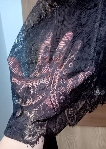 Forever New siyah Dantel kadın Abiye - Görsel 3