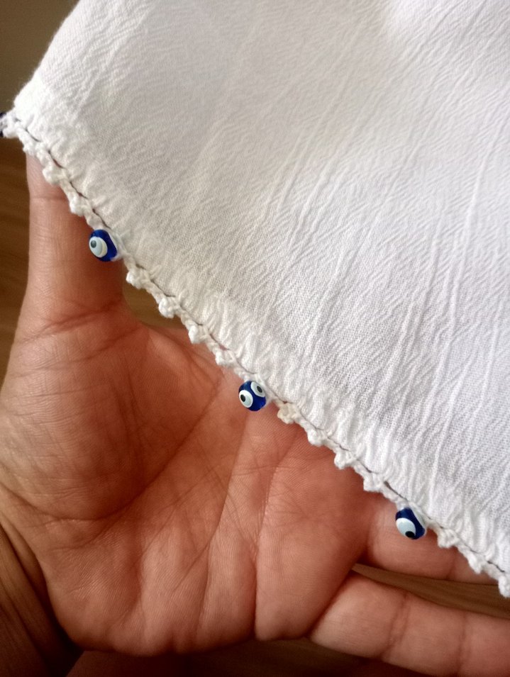 Beyaz Dantel Detaylı Bluz - Görsel 2