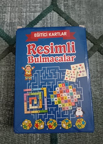 Eğitici Resimli Bulmacalar Kartları