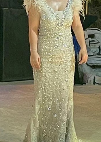 Muhteşem Işıl Işıl İthal Taşlı Abiye - Görsel 3