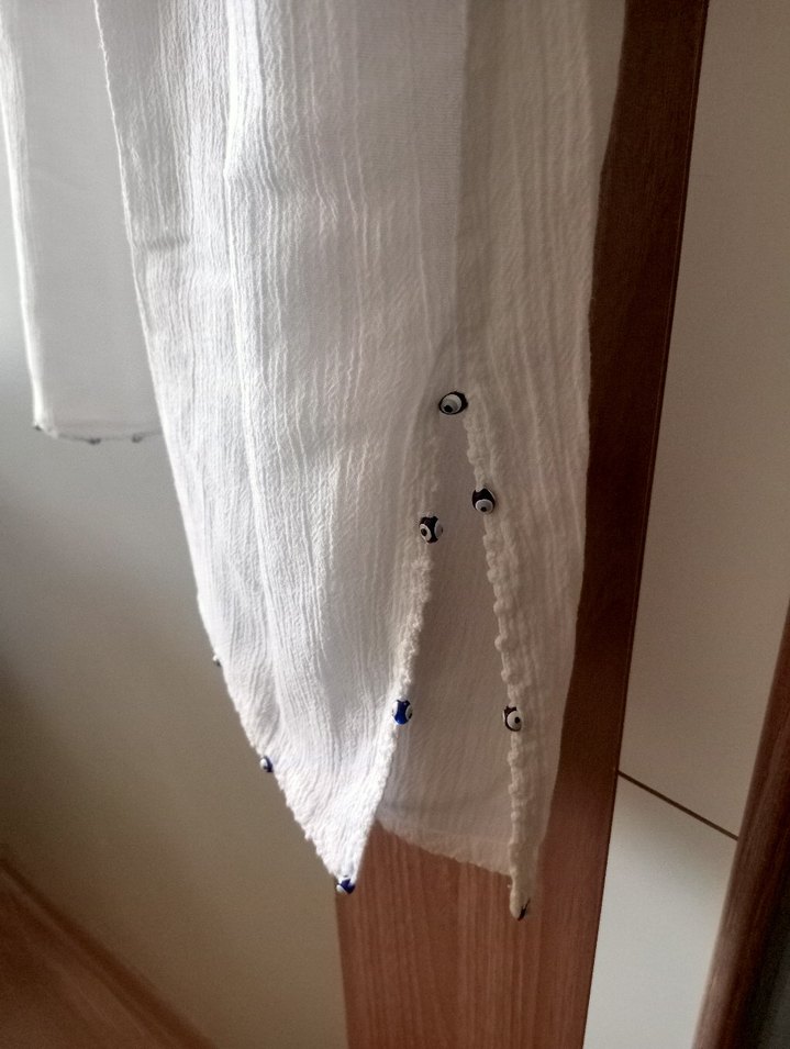 Beyaz Yakası el yapımı dantel Elbise - Görsel 4