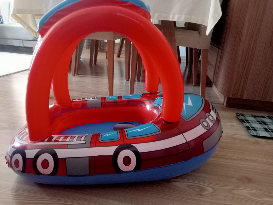 Çocuklar için Renkli Şişme Yüzme Simidi - Görsel 3